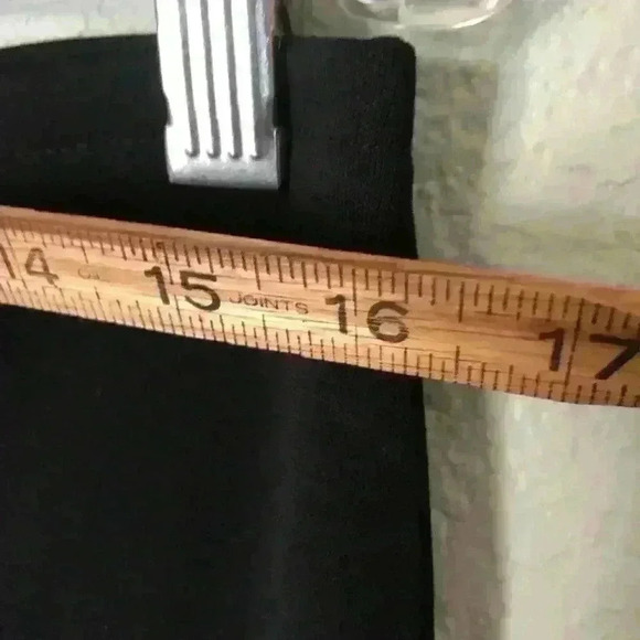 Vtg New York&Co Black Stretch Polyester Skirt Women M - Picture 4 of 9